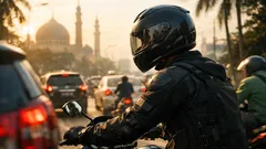 Tips aman naik motor saat puasa agar tetap fokus dan tidak gampang lelah