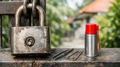 Cara mengeluarkan kunci patah di dalam gembok tanpa merusak silinder