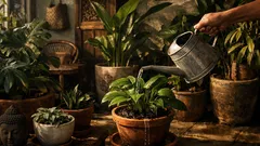 12 kesalahan cara menyiram tanaman indoor yang bikin daun cepat menguning