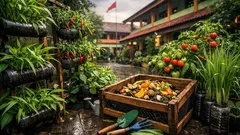 Kebun sekolah jadi ruang belajar nyata untuk daur ulang, kompos, dan pangan sehat