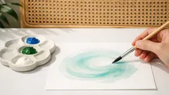 Cara membuat biru pirus dengan campuran cat yang pas dalam 5 langkah