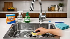 Cara membersihkan wastafel stainless steel agar kinclong tanpa bikin kusam