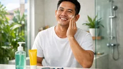 Rutinitas wajah pria yang benar agar kulit tidak mudah iritasi di cuaca Indonesia