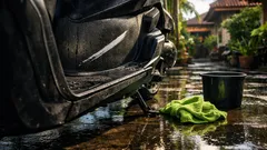 Cara membersihkan dek motor matic yang kusam agar kinclong lagi tanpa cairan mahal