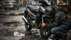 4 tanda suspensi motor mulai aus yang sering diabaikan pengendara