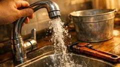 Cara mengatasi udara di pipa air agar keran tidak menyembur lagi