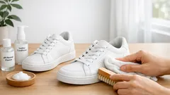 Cara membersihkan sepatu kulit putih agar tidak kusam dan tetap awet