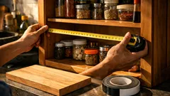 Cara menambah rak tambahan di lemari dapur tanpa bor, rapi dalam 1 jam