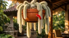 Cara merawat kaktus ekor monyet agar subur, tidak lembek, dan rajin berbunga