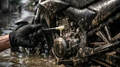 Motor habis banjir jangan langsung distarter, ini 4 langkah awal yang wajib dilakukan