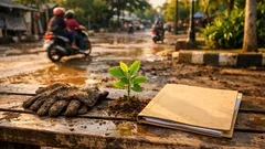 20 anak muda bantu pulihkan kota sambil belajar kerja, model Aldaia yang relevan untuk Indonesia