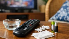 Cara membersihkan kerak putih di tempat baterai remote dengan aman