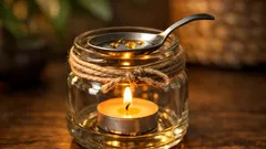 Cara membuat lampu wewangian DIY dari toples bekas, praktis dan hemat