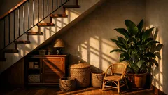 10 ide ruang bawah tangga agar rumah kecil terasa lebih rapi dan lega