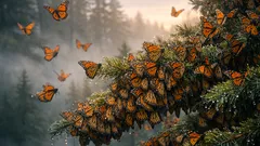 Migrasi kupu-kupu monark di Meksiko naik 99 persen, tapi ancamannya belum hilang