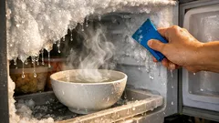 Cara mencairkan freezer yang penuh bunga es dengan cepat dan aman