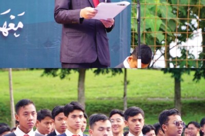 Pembukaan Asesmen Akhir Semester 2023: Santri MTs & MA MILBoS Gelar Upacara