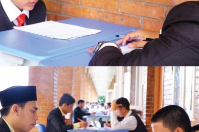 Suasana Hari Pertama Asesmen Akhir Semester (AAS) di MTs & MA MILBoS